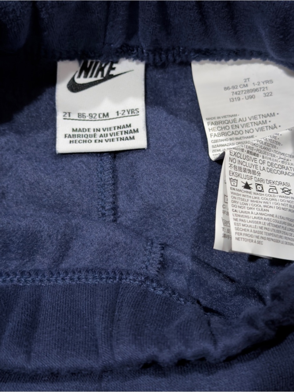 Nike Toddlers’ Navy Blue Hoodie & Joggers 2-Piece Set Size 2T (NWOT) - Picture 5 of 6